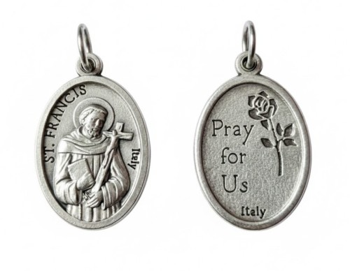 MEDALIK Święty Franciszek - 2,2cm