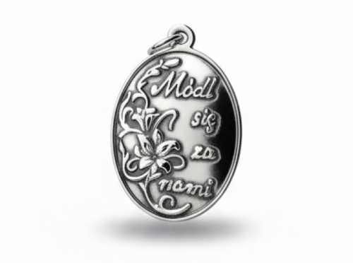 Medalik srebrny Święty Charbel – próba 925, 2,8 g