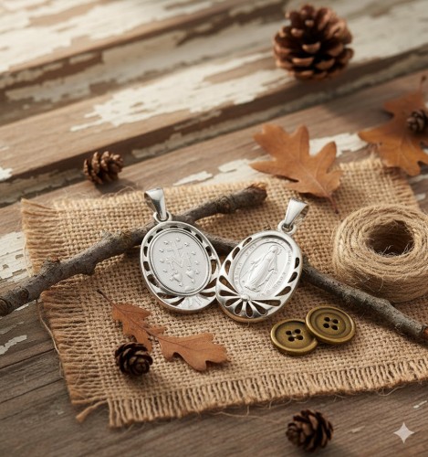 Medalik srebrny Cudowny Medalik, próba 925, 2,5 g