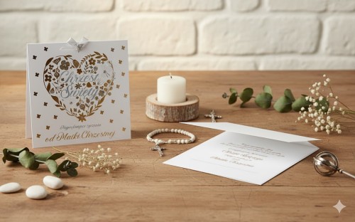 Karnet na Chrzest Święty – od Matki Chrzestnej