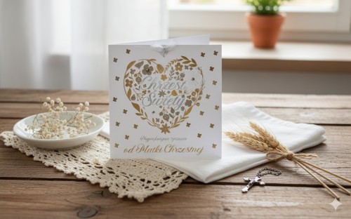 Karnet na Chrzest Święty – od Matki Chrzestnej