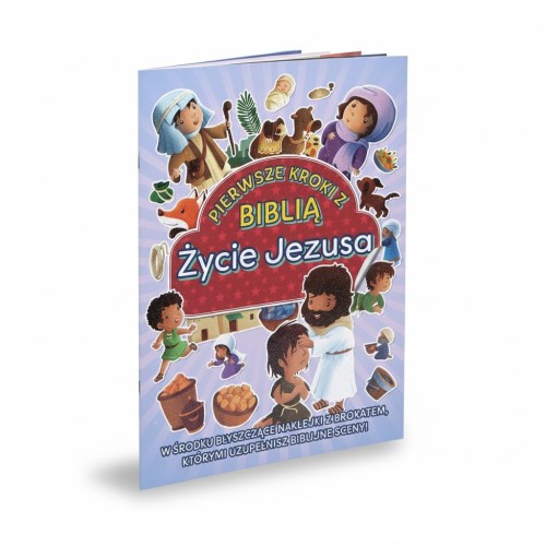Okładka książeczki „Życie Jezusa” z serii Pierwsze kroki z Biblią dla dzieci.