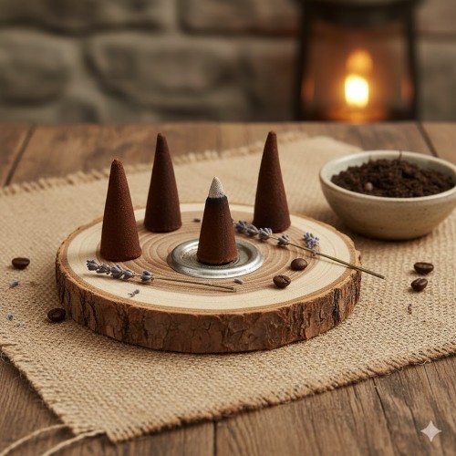 Kadzidło stożkowe biała szałwia do modlitwy i wyciszenia