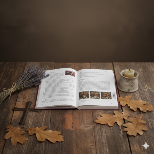 Przykładowa strona z instrukcjami i fotografiami ukazującymi poprawne wykonanie gestów liturgicznych w czasie Wielkiego Tygodnia.