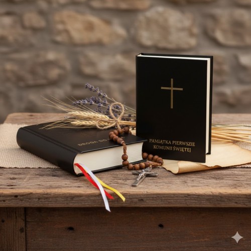 Pamiątka Pierwszej Komunii – idealny dodatek do zestawu komunijnego.
