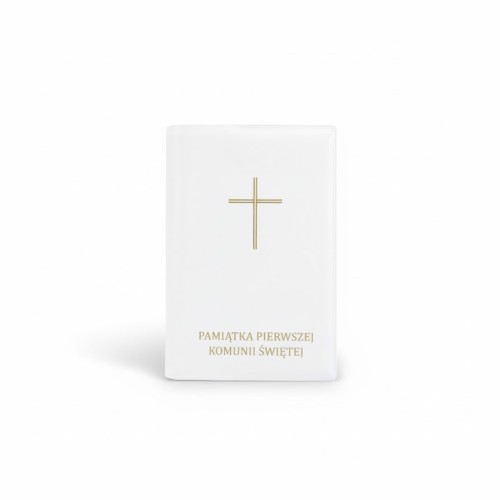 Okładka na modlitewnik Droga do Nieba – biała, Pamiątka Pierwszej Komunii