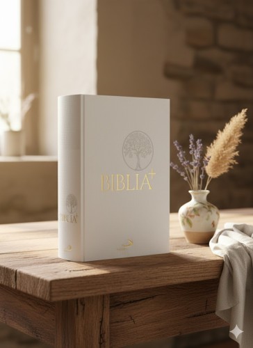 Biblia Plus. Pismo Święte czytane metodą skrutacji - płótno biała