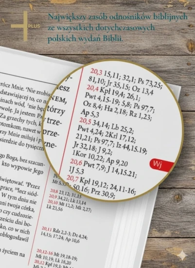 Biblia Plus. Pismo Święte czytane metodą skrutacji - płótno biała