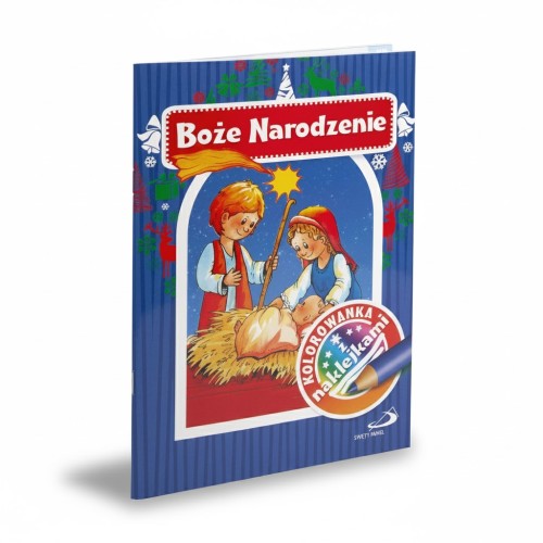 Ilustracje do kolorowania – twórcza pomoc w poznawaniu Bożego Narodzenia.