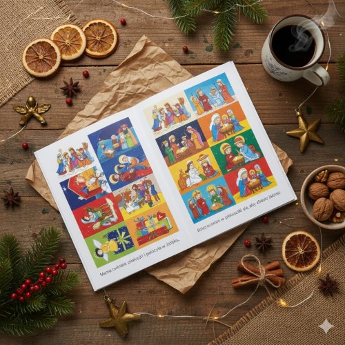 Arkusz naklejek – tematyczne ozdoby do prac plastycznych i prezentów.