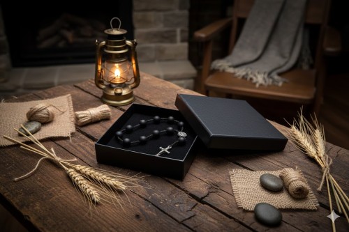 Metalowy krzyżyk – prosty, a jednocześnie pełen duchowej wymowy.