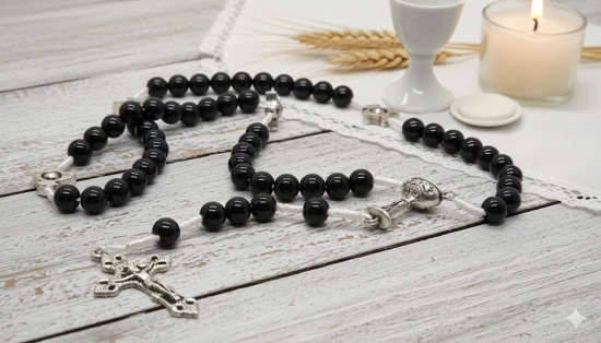 Kielich IHS – symbol Eucharystii, idealny na Pierwszą Komunię.
