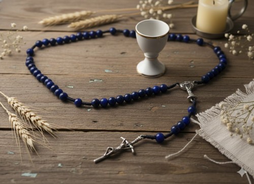 Łącznik IHS – symbol Eucharystii, idealny na Pierwszą Komunię Świętą.