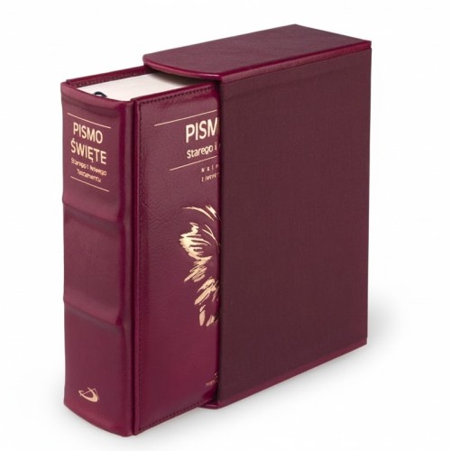 Bordowa oprawa skórzana – elegancka, trwała i ponadczasowa.