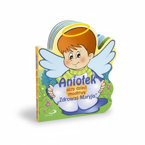 Kształt aniołka – atrakcyjna forma dla najmłodszych czytelników.