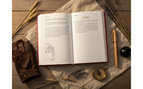 Estetyczne wydanie – staranna oprawa i grafika sprzyjająca wyciszeniu.