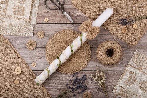 Ręczne wykonanie – starannie wykończona świeca w stylu inspirowanym naturą.