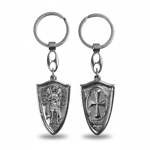 Awers – św. Michał Archanioł z mieczem, symbol duchowej walki i ochrony.