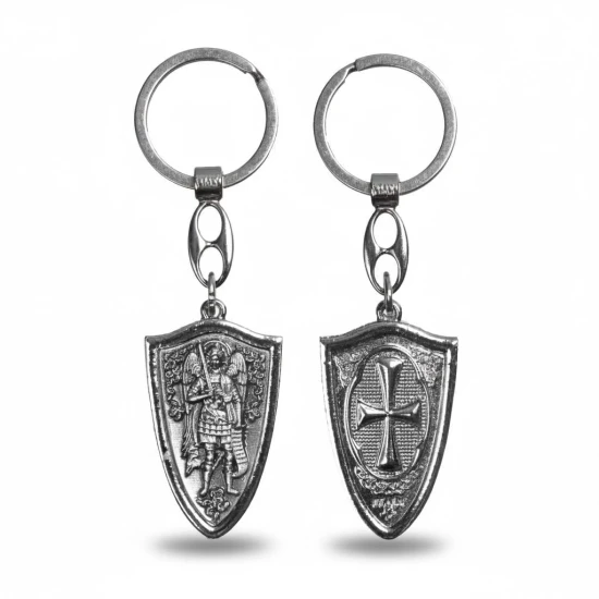 Awers – św. Michał Archanioł z mieczem, symbol duchowej walki i ochrony.