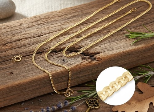 Łańcuszek pancerka – klasyczny splot zapewniający trwałość i ponadczasowy styl.