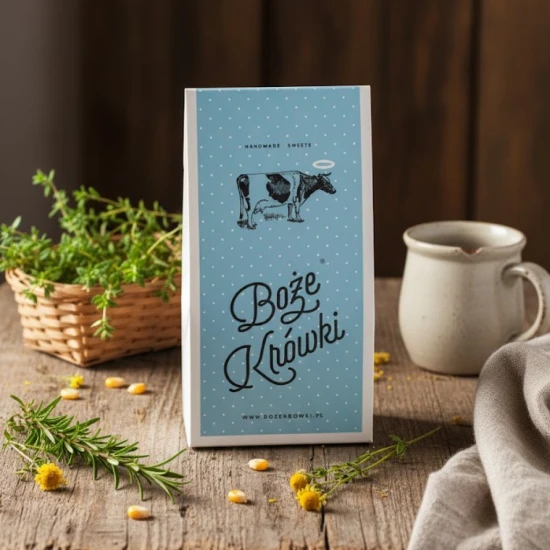 Ręcznie robione krówki mleczne – tradycyjna receptura i naturalny smak.