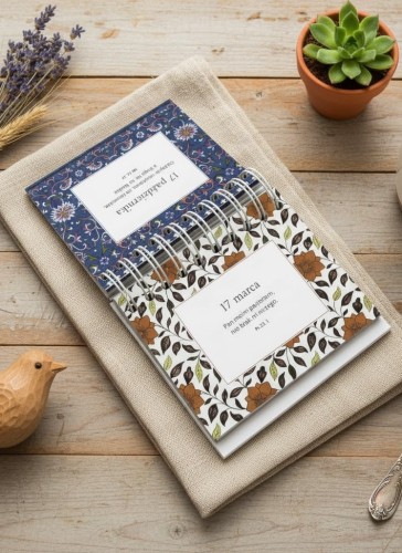 Praktyczna podstawka Spiralowana oprawa z podstawką umożliwia wygodne ustawienie na biurku lub stoliku.g