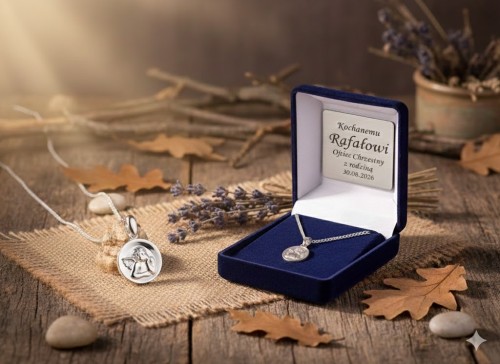 Medalik o nowoczesnej formie i niewielkich wymiarach