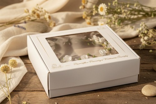 Pudełko IHS na wianek komunijny