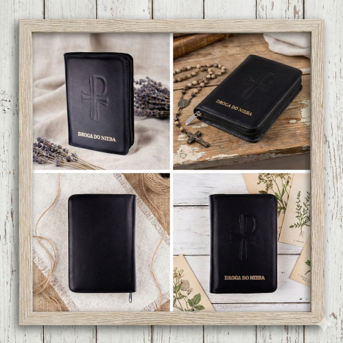 Etui skórzane do modlitewnika Droga do Nieba - zwykła