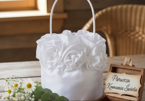 Elegancka forma koszyczka pięknie trzyma kształt.