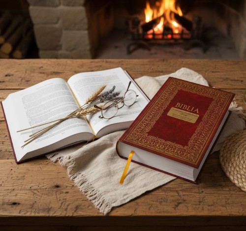 Złocona okładka z ornamentami i dedykacją