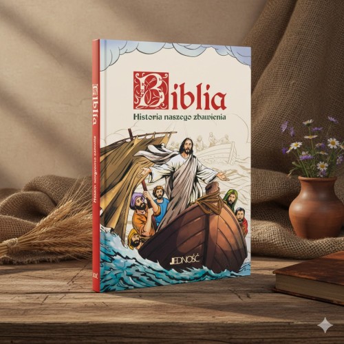 Książka religijna z ilustracjami dla dzieci od 7 lat