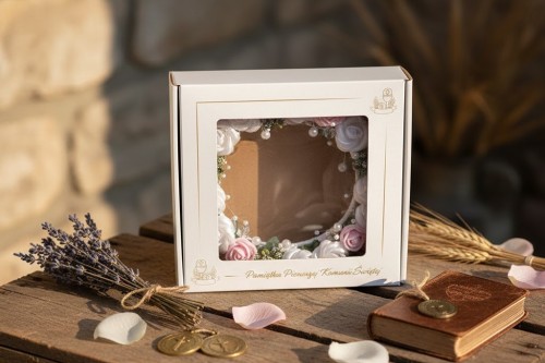 Pudełko IHS na wianek komunijny