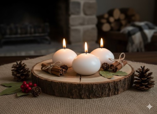 Matowa świeca pływająca 8 cm