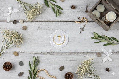 Dekoracyjny emblemat do zastosowań liturgicznych.