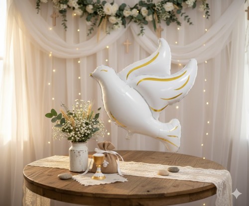 Duży balon dekoracyjny o wymiarach 92 × 84 cm.