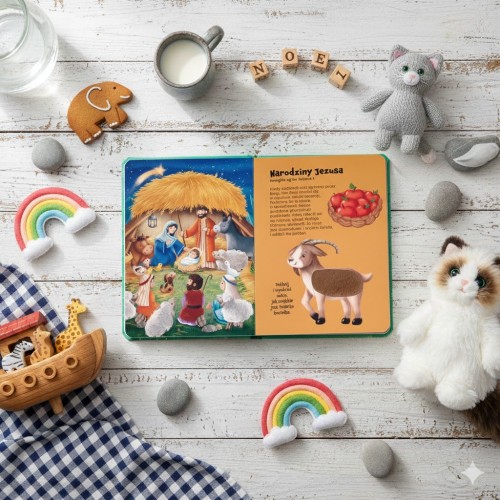 Kolorowa oprawa z gąbką zwiększająca trwałość książki.