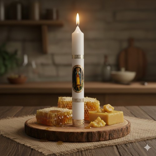 Klasyczna gromnica do liturgii Ofiarowania Pańskiego