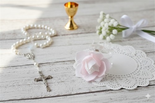 Lekka przypinka stabilnie utrzymuje się we włosach przez cały dzień uroczystości.