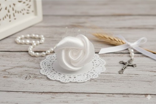 Przezroczysty klips zapewnia stabilne i dyskretne mocowanie.