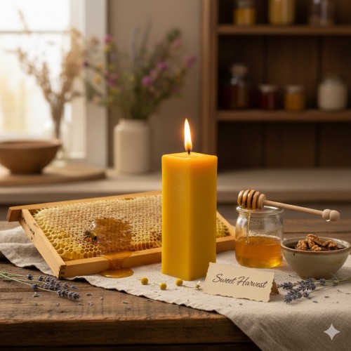 Ręcznie odlewana świeca z polskiej pracowni.