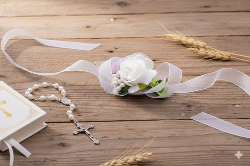 Półtransparentna organza nadaje ozdobie lekkości i elegancji