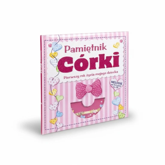 Pamiętnik córki do zapisywania wspomnień z pierwszego roku życia.