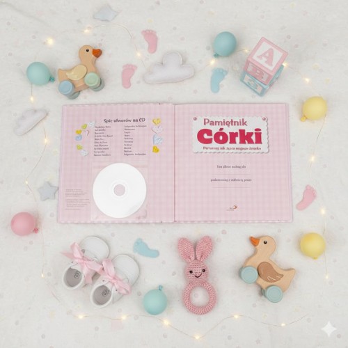 Dołączona płyta CD z kołysankami klasycznych kompozytorów.