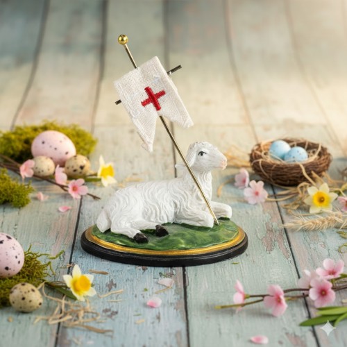 Symbol Zmartwychwstałego Chrystusa w miniaturowej formie.