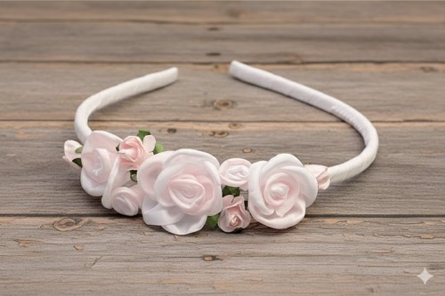 Subtelna kolorystyka pięknie komponuje się z białą sukienką.