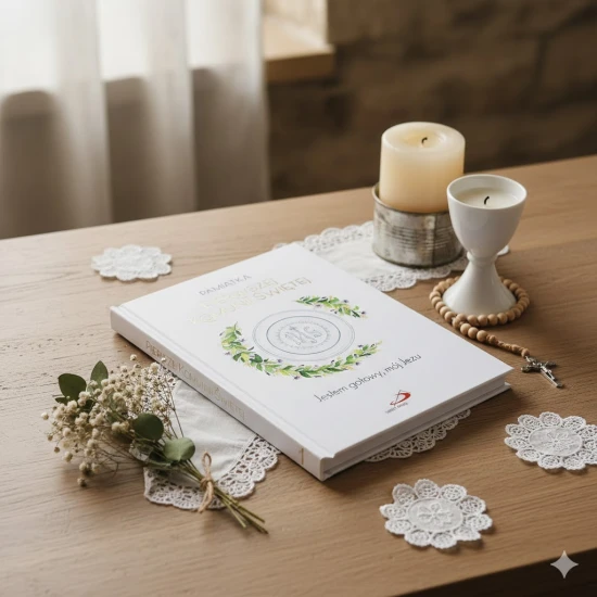 Elegancka oprawa z gąbką podkreślająca wyjątkowy charakter.