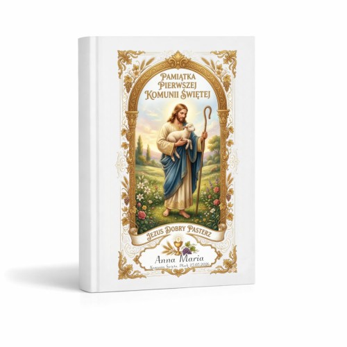 Biblia komunijna „Jezus Dobry Pasterz” – personalizacja Ink-Jet (2 wzory)