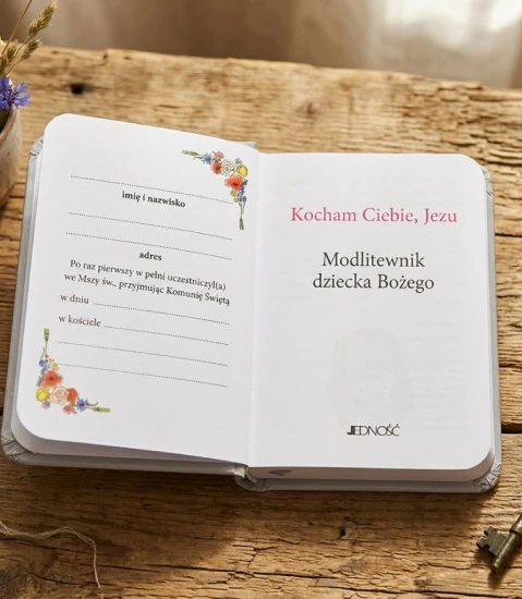 Książeczka zawierająca modlitwy, pieśni i mały katechizm.