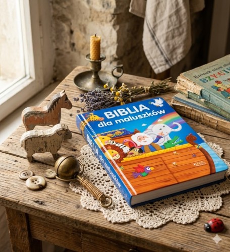 Opowieści biblijne dostosowane do najmłodszych dzieci.